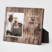 Speciale cadeau! Grootpa Foto Plaque met Easel Fotoplaat (Zijkant)