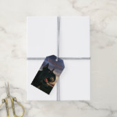 Speciale cadeau. Grote, zwarte hond Cadeaulabel (Met Touw)