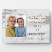 Speciale cadeau! NANA Foto Plaque met Easel Fotoplaat (voorkant)