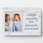 Speciale cadeau! SISTER Foto Plaque met Easel Fotoplaat (voorkant)