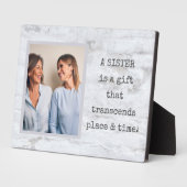 Speciale cadeau! SISTER Foto Plaque met Easel Fotoplaat (Zijkant)