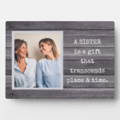 Speciale cadeau! SISTER Foto Plaque met Easel Fotoplaat (voorkant)