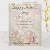 Speciale cadeau voor Moederdag (Koperskaartcadeau  Kaart (Gele Bloem)