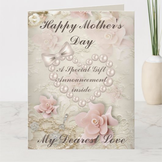 Speciale cadeau voor Moederdag (Koperskaartcadeau  Kaart (Voorkant)