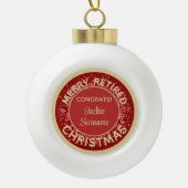 Speciale cadeau! Vroege kerstversiering in ruste Keramische Bal Ornament (Voorkant)
