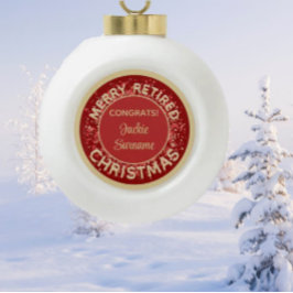 Speciale cadeau! Vroege kerstversiering in ruste Keramische Bal Ornament