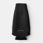 Speciale cadeaus voor mannen zwarte flessenkoeler flesjeskoeler (Voorkant)