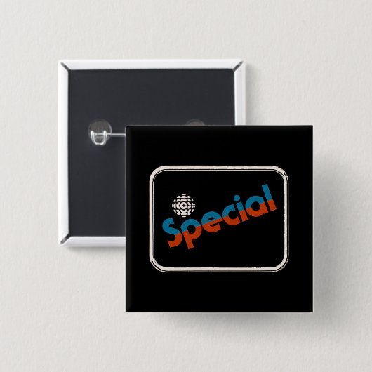 Speciale CBC - 1978-promo-afbeelding Vierkante Button 5,1 Cm (Voorkant /achterkant)