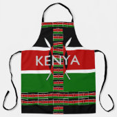 Speciale Chef Beauful Kenyan National Flag Colors Schort (Voorkant)