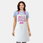 Speciale Chef Speciale Moeder Witte Keuken Schort (Gedragen)