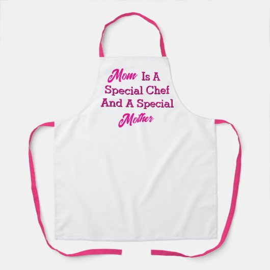 Speciale Chef Speciale Moeder Witte Keuken Schort (Voorkant)