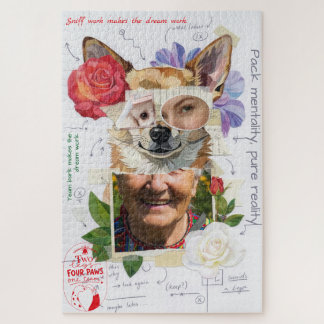 Speciale Collage Chihuahua Kunst aangepaste berich Legpuzzel