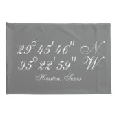 speciale coördinaten van de wereldkaart kussensloop (Achterkant-Rechts)