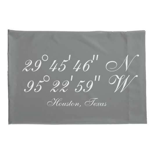 speciale coördinaten van de wereldkaart kussensloop (Achterkant-Rechts)