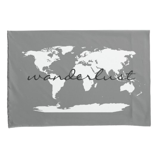 speciale coördinaten van de wereldkaart kussensloop (Voorkant-Rechts)