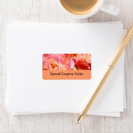 Speciale coupons Inside labels Roze Oranje Rozen (Insitu)