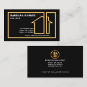 Speciale Creative Home Silhouette Border Realtor Visitekaartje (Voorkant / Achterkant)