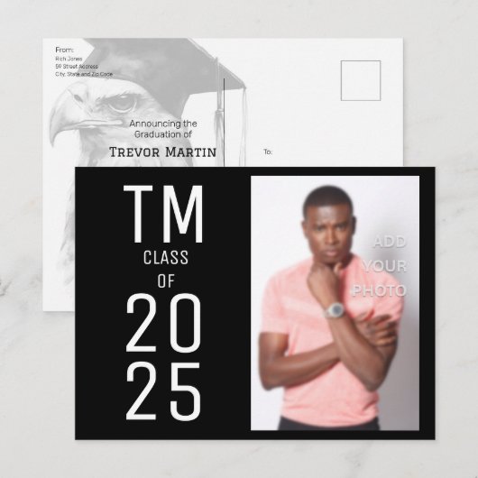 Speciale Custom Afstuderen Invitation Briefkaarten (Voorkant / Achterkant)