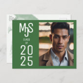 Speciale Custom Afstuderen Invitation Briefkaarten (Voorkant / Achterkant)