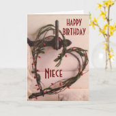 SPECIALE DAG ALS U OP DE TWEEDE DAG * NIECE * KAART (Gele Bloem)