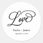 Speciale dag bewerkbare kleur bruiloft stickers (Voorkant)