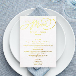 Speciale Dag ECHTE FOLIE Elegant Menu Kaart