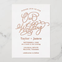 Speciale Dag ECHTE FOLIE Elegante bruiloft uitnodi