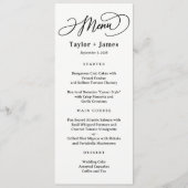 Speciale Dag EDITABLE KLEUR Bruiloft Menu Kaart (Voorkant)