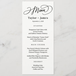 Speciale Dag EDITABLE KLEUR Bruiloft Menu Kaart