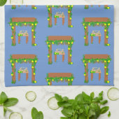 speciale dag Happy Sukkot Kitchen Towel Theedoek (Gevouwen)