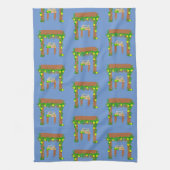 speciale dag Happy Sukkot Kitchen Towel Theedoek (Verticaal)