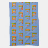 speciale dag Happy Sukkot Kitchen Towel Theedoek (Verticaal)