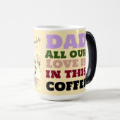 speciale dag papa koffie sepia mok (Voorkant rechts)