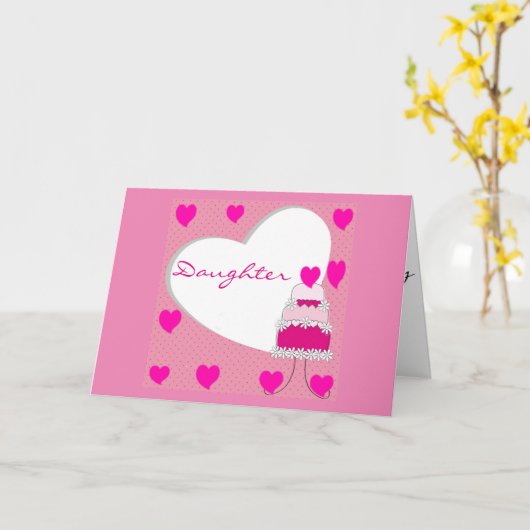 SPECIALE DAG ** SPECIALE DOCHTER ** GELUKKIGE VERJ KAART (Gele Bloem)