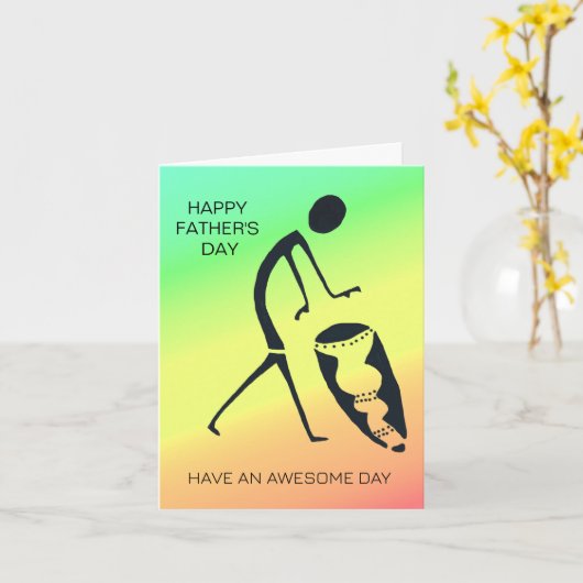 Speciale Dag Viering Vaderdag Kaart (Gele Bloem)