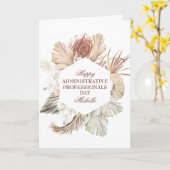 Speciale dag voor administratieve professionals kaart (Gele Bloem)