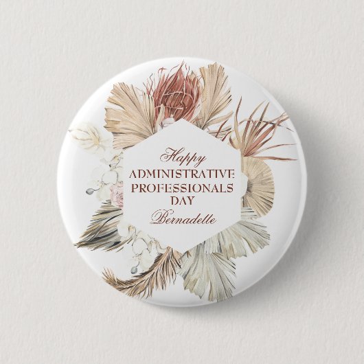 Speciale dag voor administratieve professionals ronde button 5,7 cm (Voorkant)