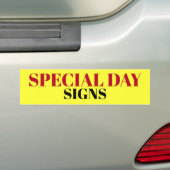 SPECIALE DAGTEKENS/sticker/MAGNET Bumpersticker (Op auto)