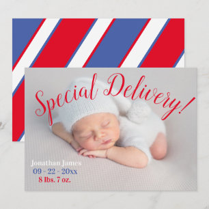 Speciale DelIvery Foto Genderneutrale geboorte Aankondiging