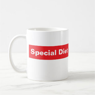 SPECIALE DIEET koffie mok, wetshandhaving humor Koffiemok