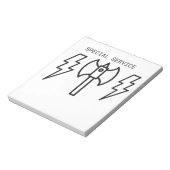 Speciale dienst notitieblok (Linkerzijde)