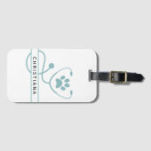 Speciale dierenartsen bagagelabel (Voorkant (horizontaal))