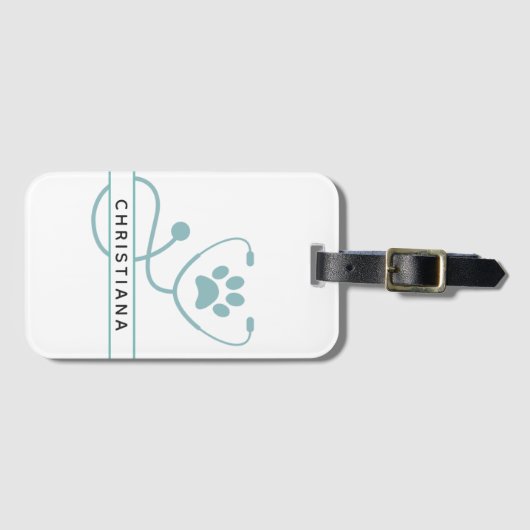 Speciale dierenartsen bagagelabel (Voorkant (horizontaal))