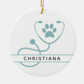 Speciale dierenartsen keramisch ornament (Voorkant)