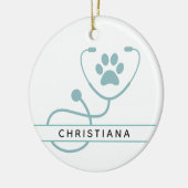 Speciale dierenartsen keramisch ornament (Links)