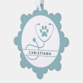Speciale dierenartsen ornament kaart (Links)