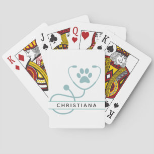 Speciale dierenartsen pokerkaarten