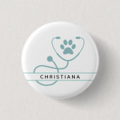 Speciale dierenartsen ronde button 3,2 cm (Voorkant)