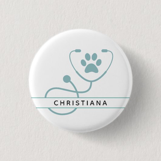 Speciale dierenartsen ronde button 3,2 cm (Voorkant)