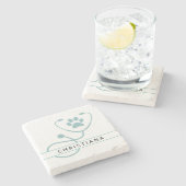 Speciale dierenartsen stenen onderzetter (Zijkant)